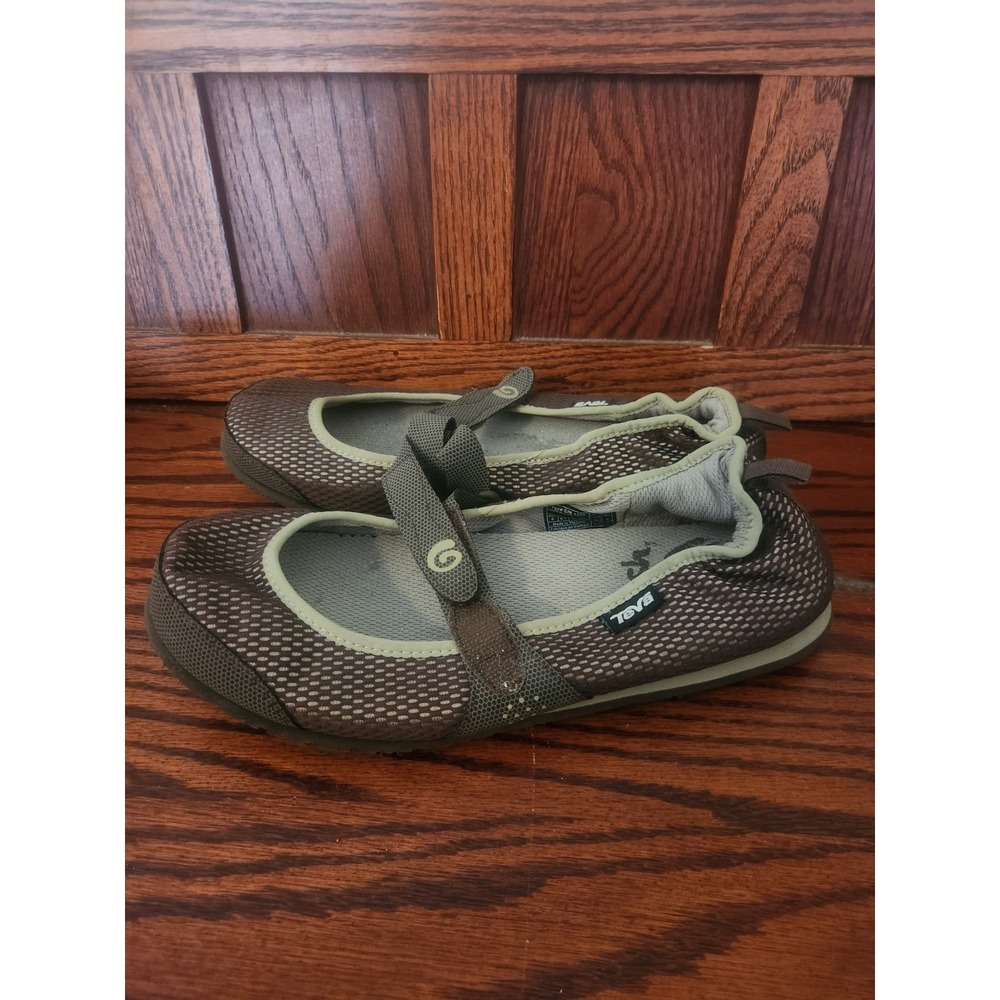Teva Mush Frio Mary Janes MJ Mesh Size 8